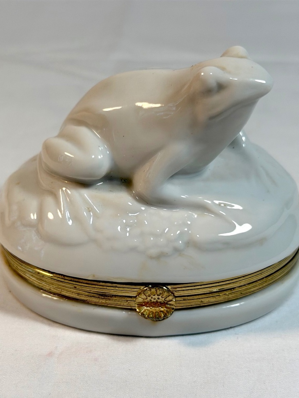 rog Trinket Box White Ceramic by haldon group